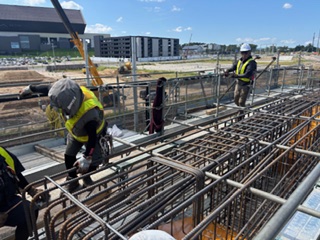 北広島新駅新築工事風景